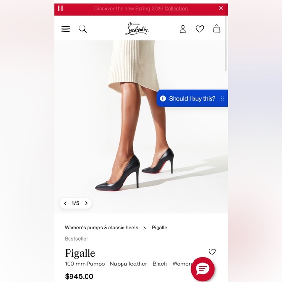 Christian Louboutin Pigalle Red Suede 100mm - Picture 6 of 6